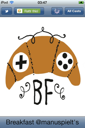 First screen of FlattrCast